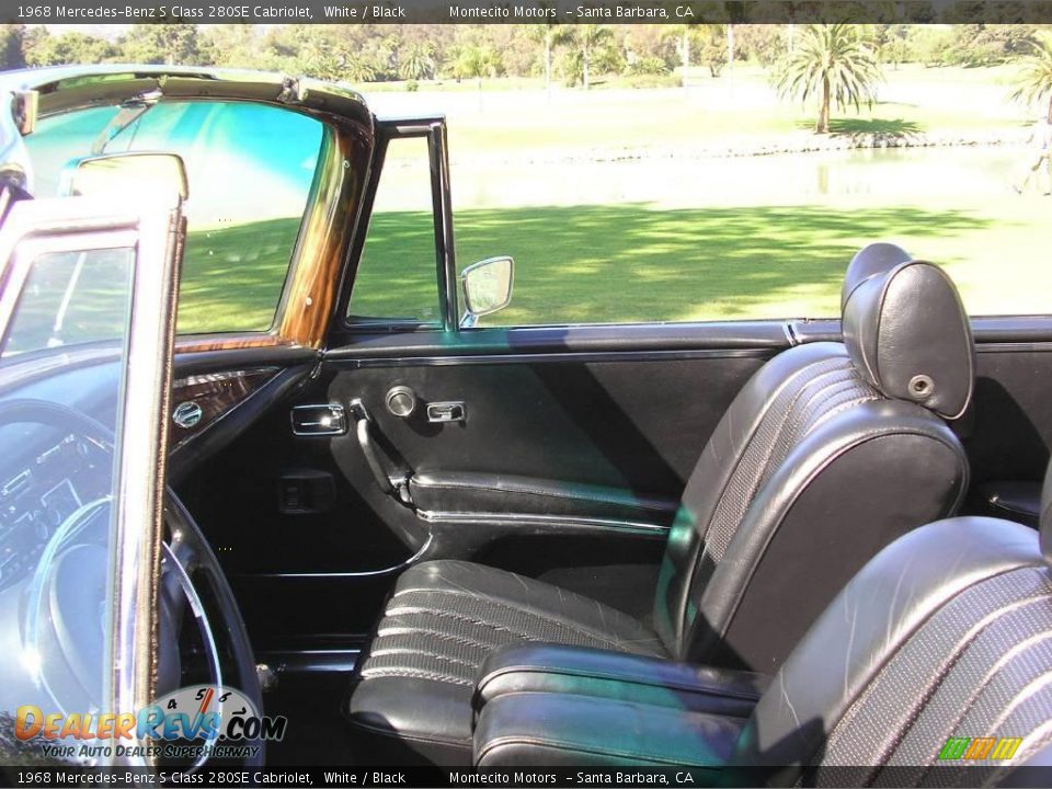 1968 Mercedes-Benz S Class 280SE Cabriolet White / Black Photo #28
