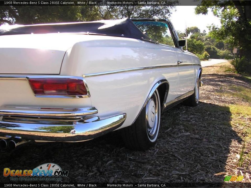 1968 Mercedes-Benz S Class 280SE Cabriolet White / Black Photo #29