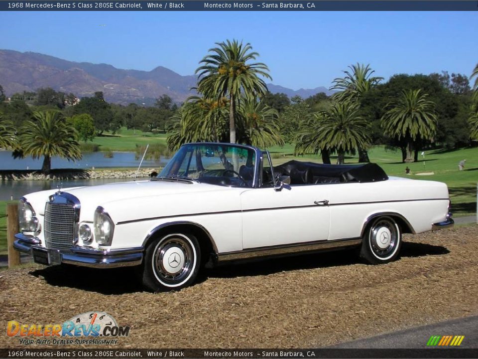 1968 Mercedes-Benz S Class 280SE Cabriolet White / Black Photo #31