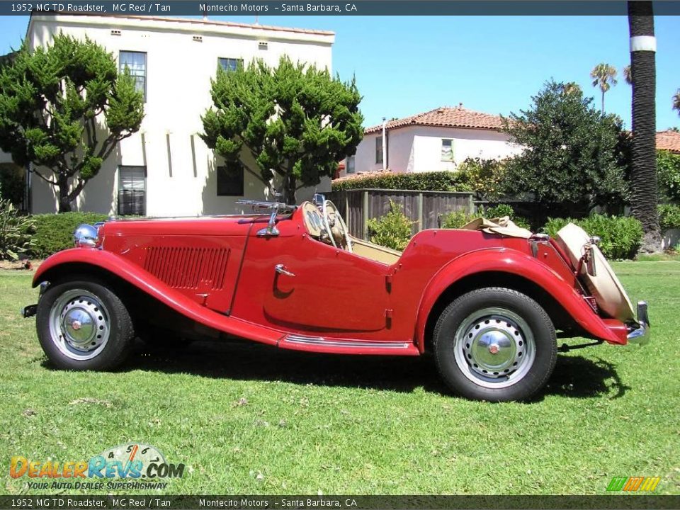 1952 MG TD Roadster MG Red / Tan Photo #4