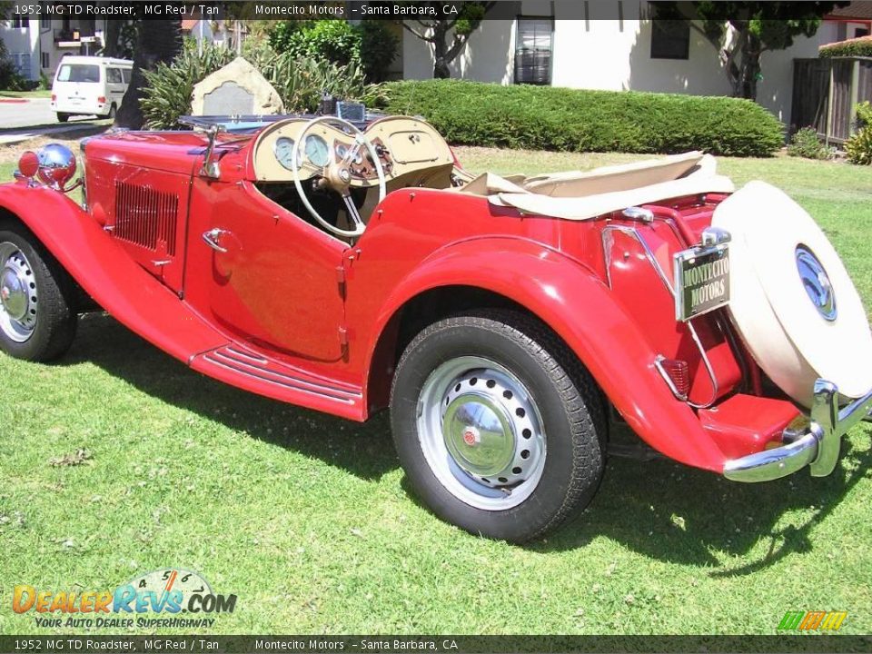 1952 MG TD Roadster MG Red / Tan Photo #5