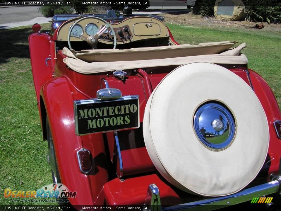 1952 MG TD Roadster MG Red / Tan Photo #6