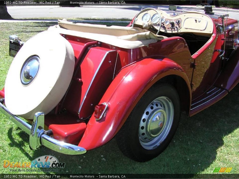 1952 MG TD Roadster MG Red / Tan Photo #7