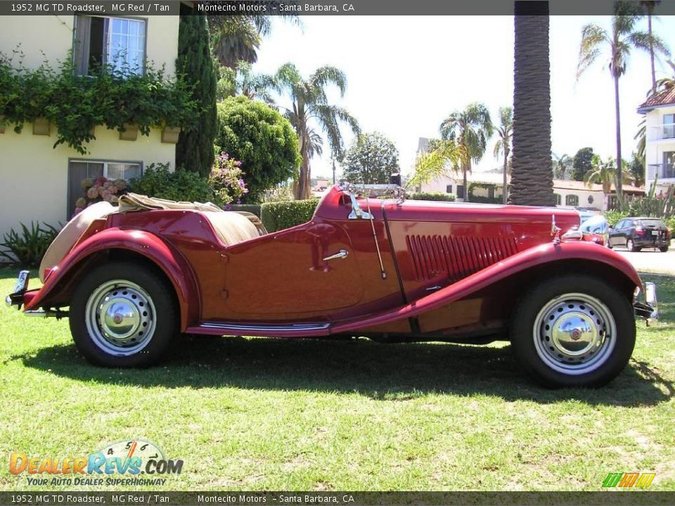 1952 MG TD Roadster MG Red / Tan Photo #10