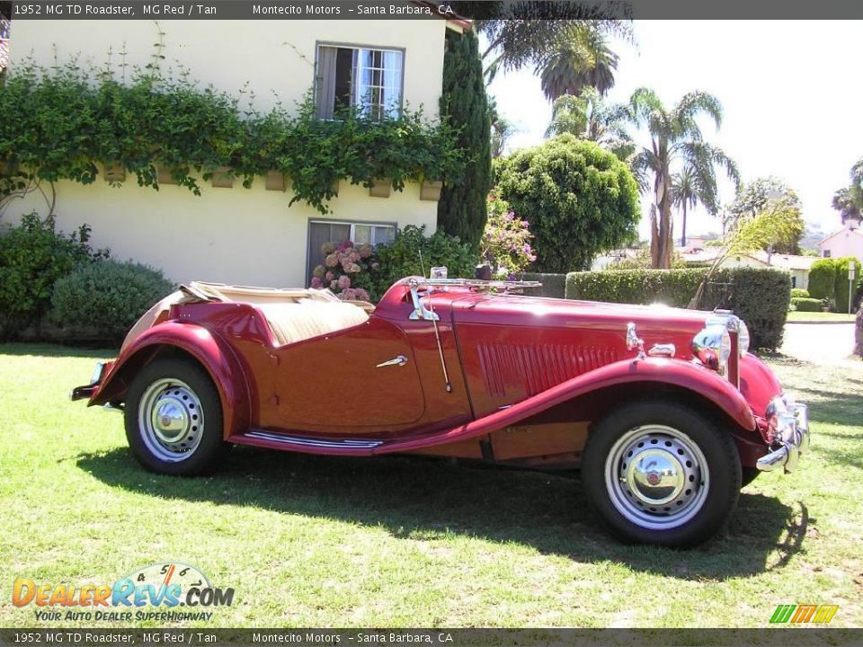 1952 MG TD Roadster MG Red / Tan Photo #13