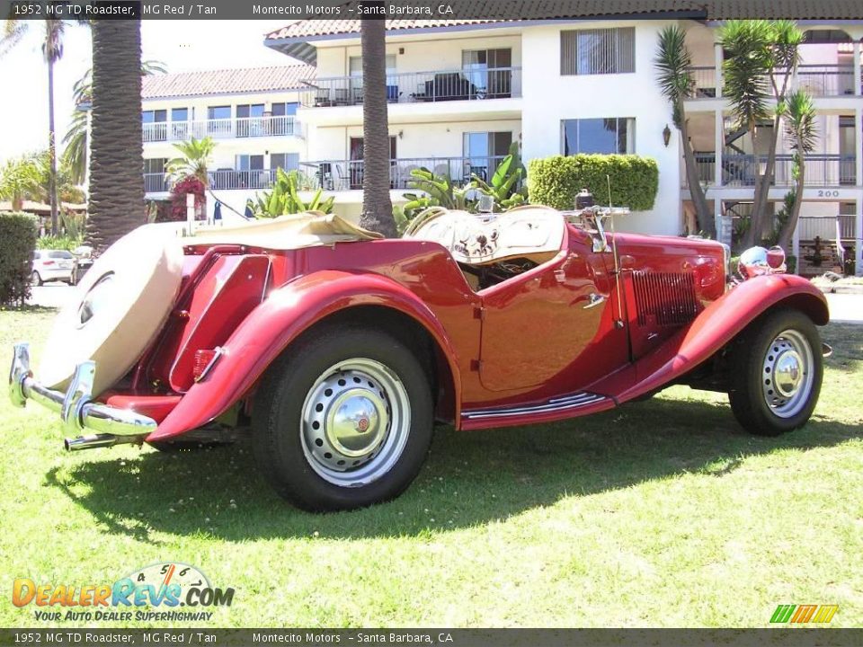 1952 MG TD Roadster MG Red / Tan Photo #14