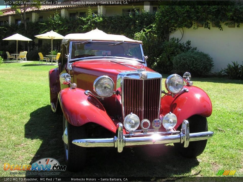 1952 MG TD Roadster MG Red / Tan Photo #17