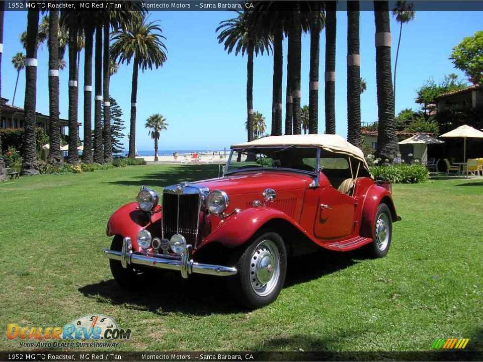 1952 MG TD Roadster MG Red / Tan Photo #18