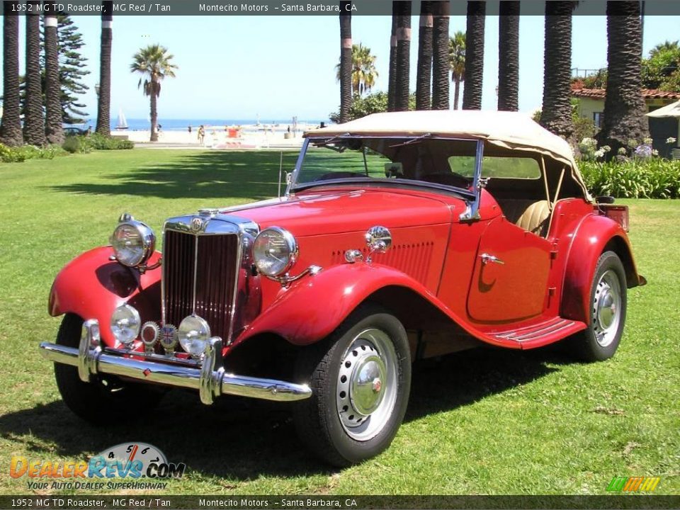 1952 MG TD Roadster MG Red / Tan Photo #19