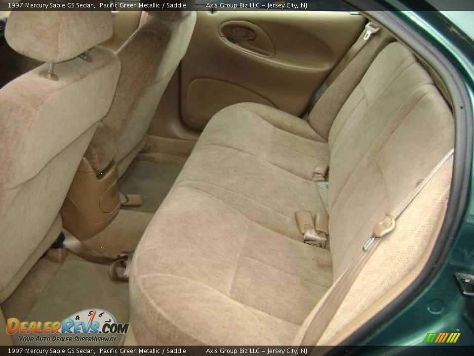 1997 Mercury Sable GS Sedan Pacific Green Metallic / Saddle Photo #6
