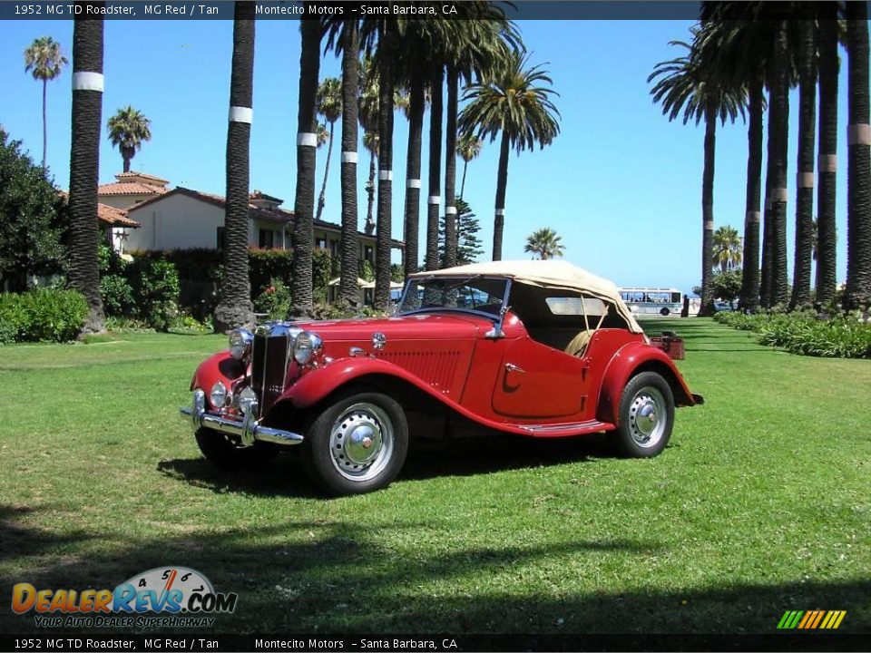 1952 MG TD Roadster MG Red / Tan Photo #20