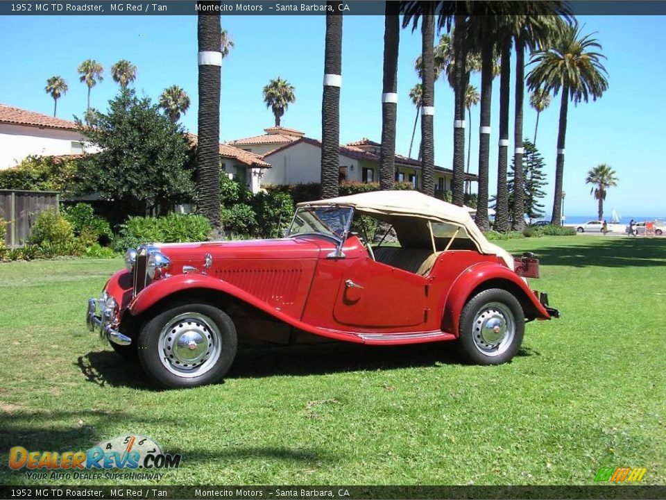 1952 MG TD Roadster MG Red / Tan Photo #21