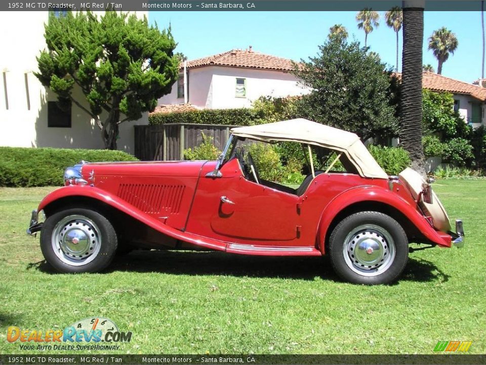 1952 MG TD Roadster MG Red / Tan Photo #22