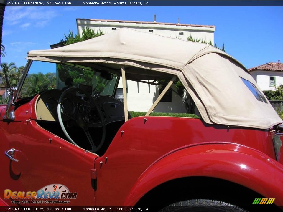 1952 MG TD Roadster MG Red / Tan Photo #23