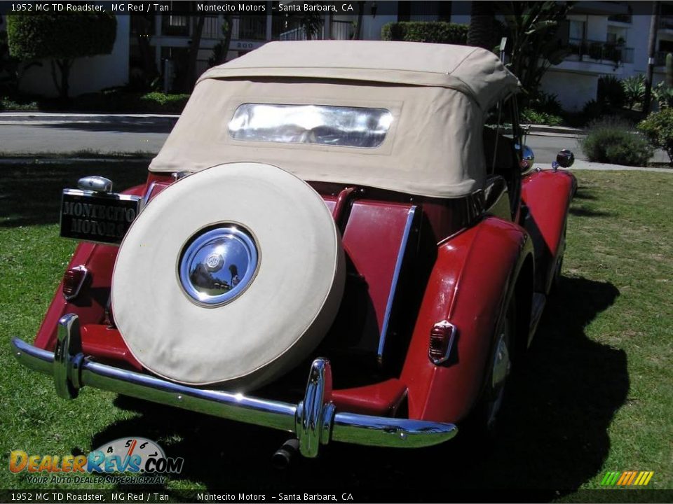 1952 MG TD Roadster MG Red / Tan Photo #25