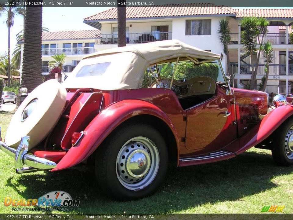 1952 MG TD Roadster MG Red / Tan Photo #26