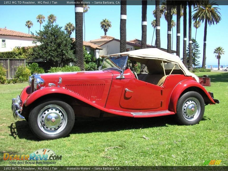 1952 MG TD Roadster MG Red / Tan Photo #27