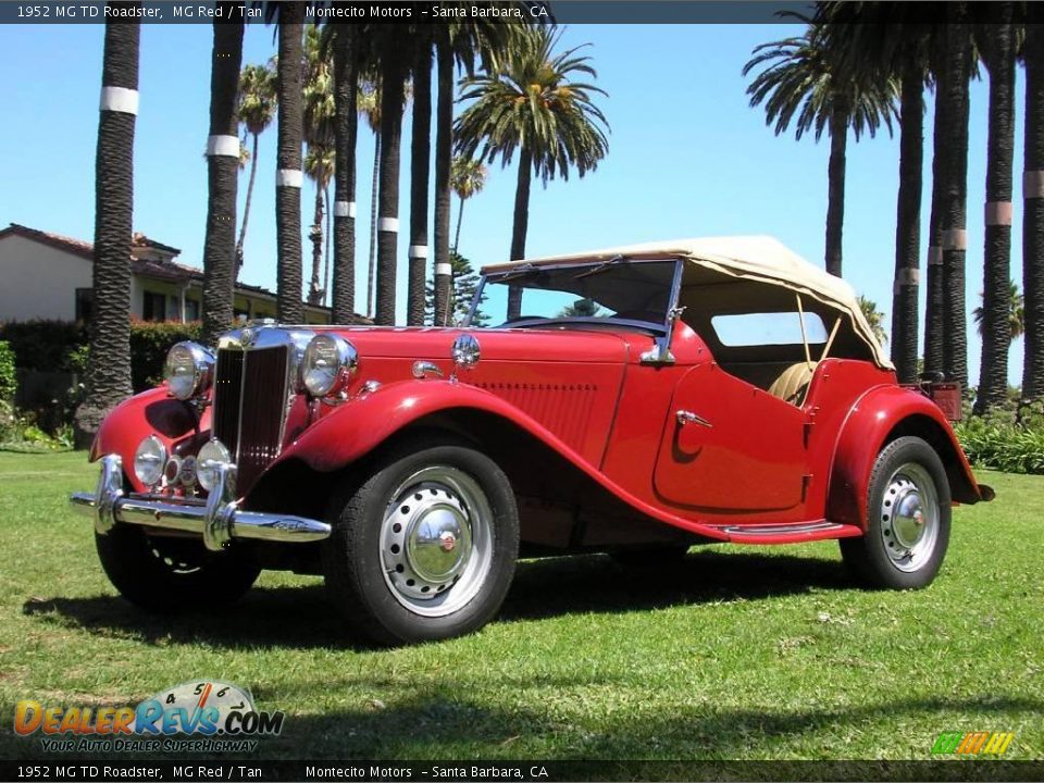 1952 MG TD Roadster MG Red / Tan Photo #28