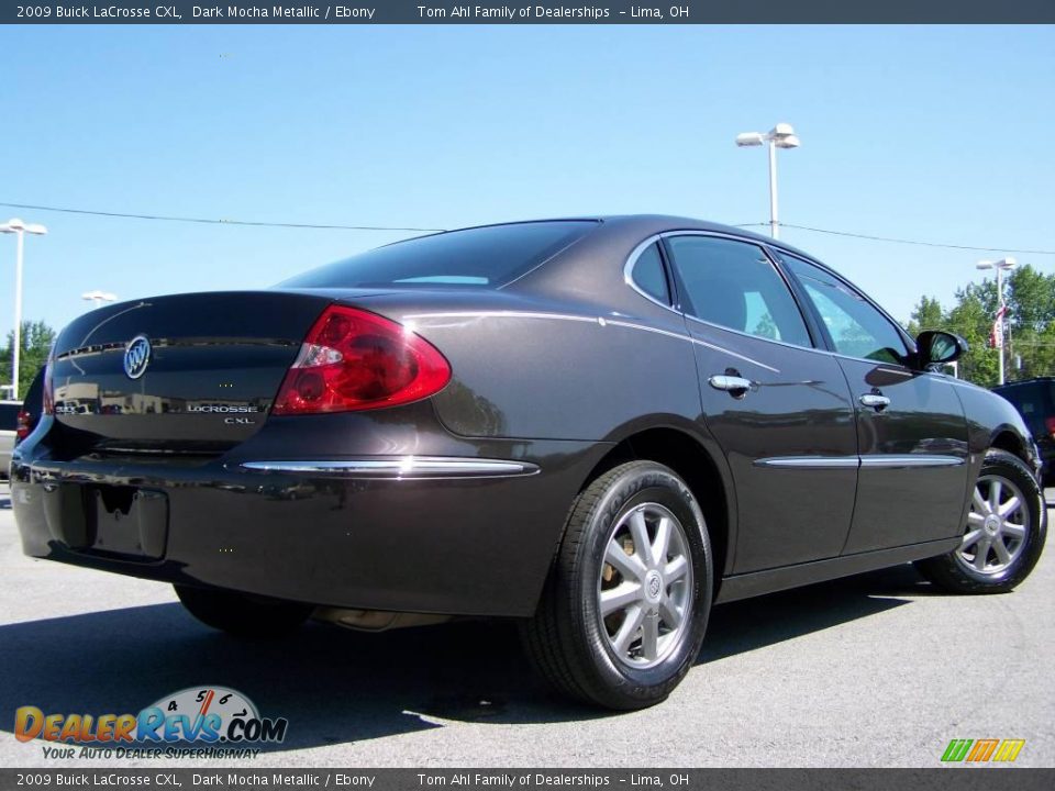 2009 Buick LaCrosse CXL Dark Mocha Metallic / Ebony Photo #7
