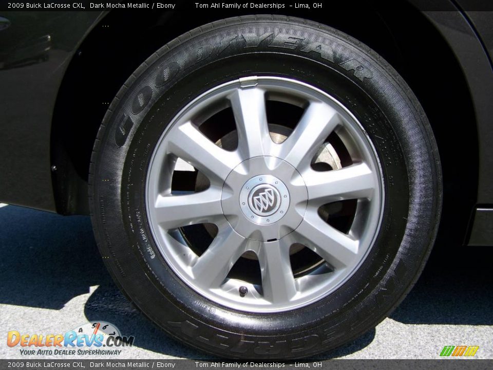 2009 Buick LaCrosse CXL Dark Mocha Metallic / Ebony Photo #8