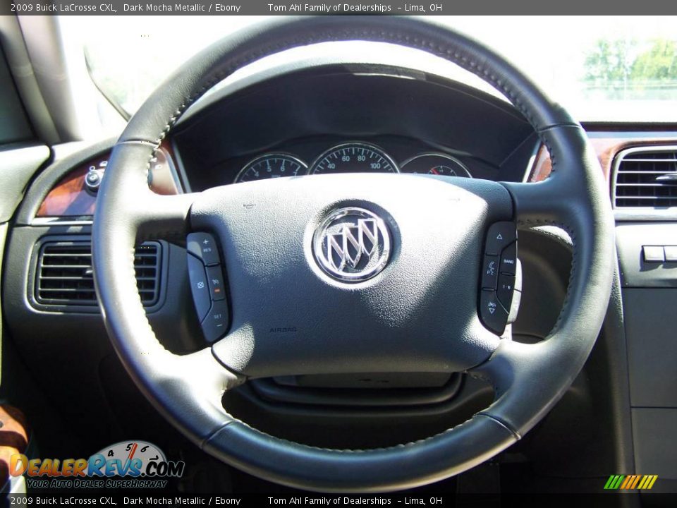 2009 Buick LaCrosse CXL Dark Mocha Metallic / Ebony Photo #16