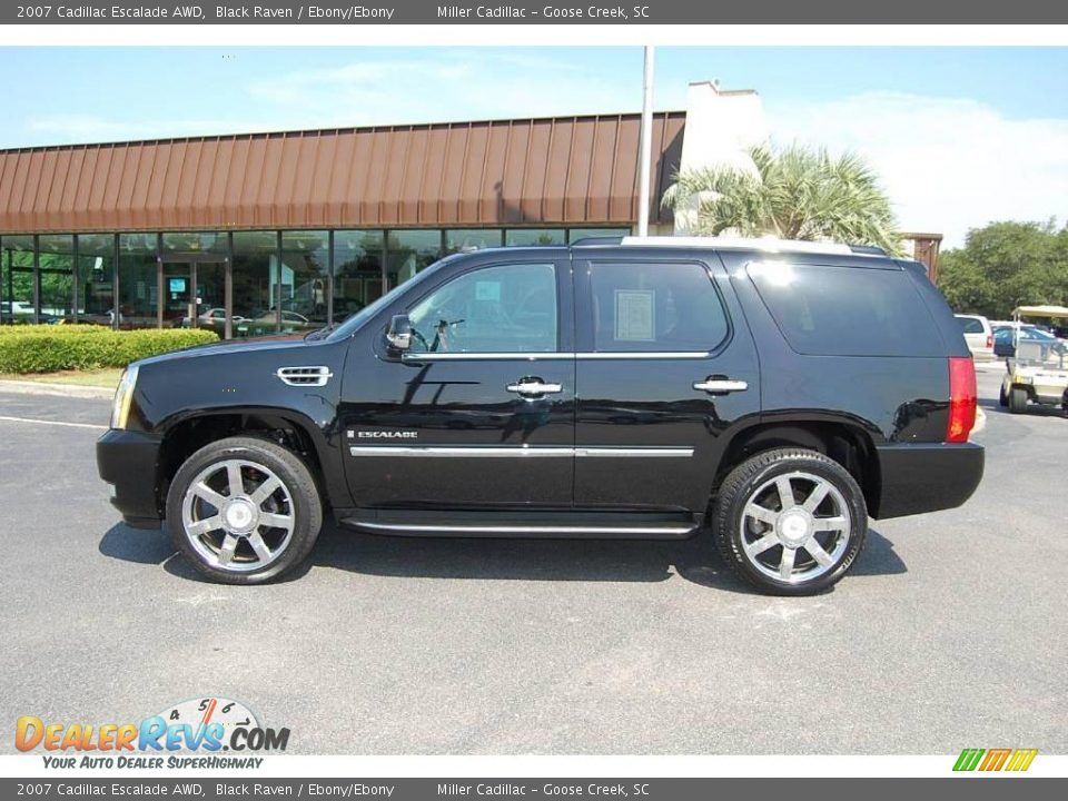 2007 Cadillac Escalade AWD Black Raven / Ebony/Ebony Photo #2