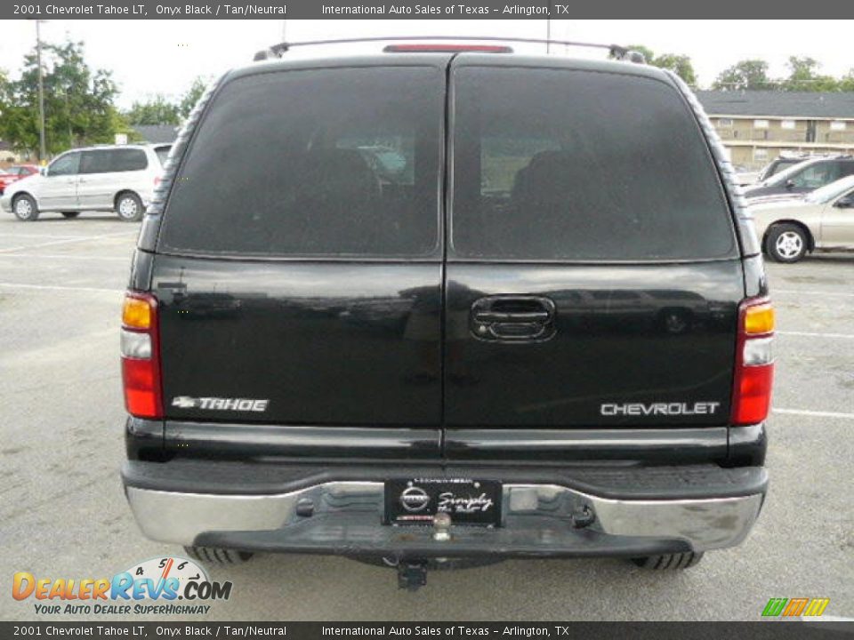 2001 Chevrolet Tahoe LT Onyx Black / Tan/Neutral Photo #3