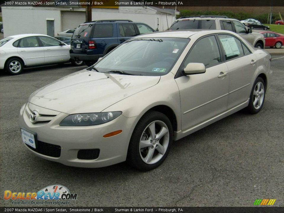 2007 Mazda MAZDA6 i Sport Sedan Smokestone / Black Photo #3
