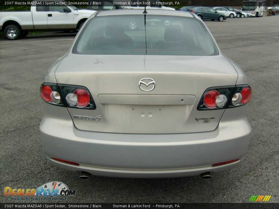 2007 Mazda MAZDA6 i Sport Sedan Smokestone / Black Photo #6