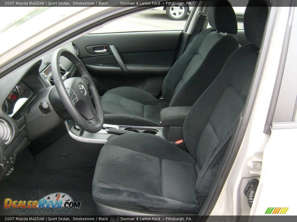 2007 Mazda MAZDA6 i Sport Sedan Smokestone / Black Photo #10