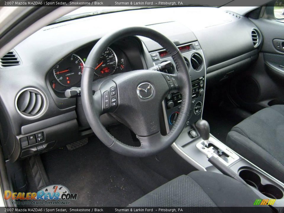 2007 Mazda MAZDA6 i Sport Sedan Smokestone / Black Photo #11