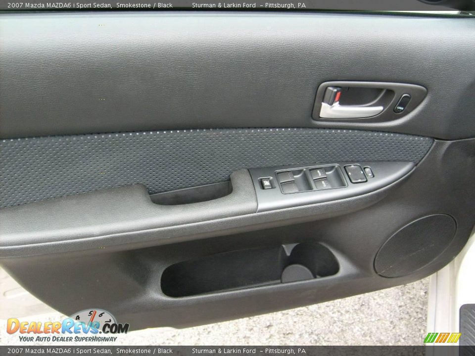 2007 Mazda MAZDA6 i Sport Sedan Smokestone / Black Photo #12