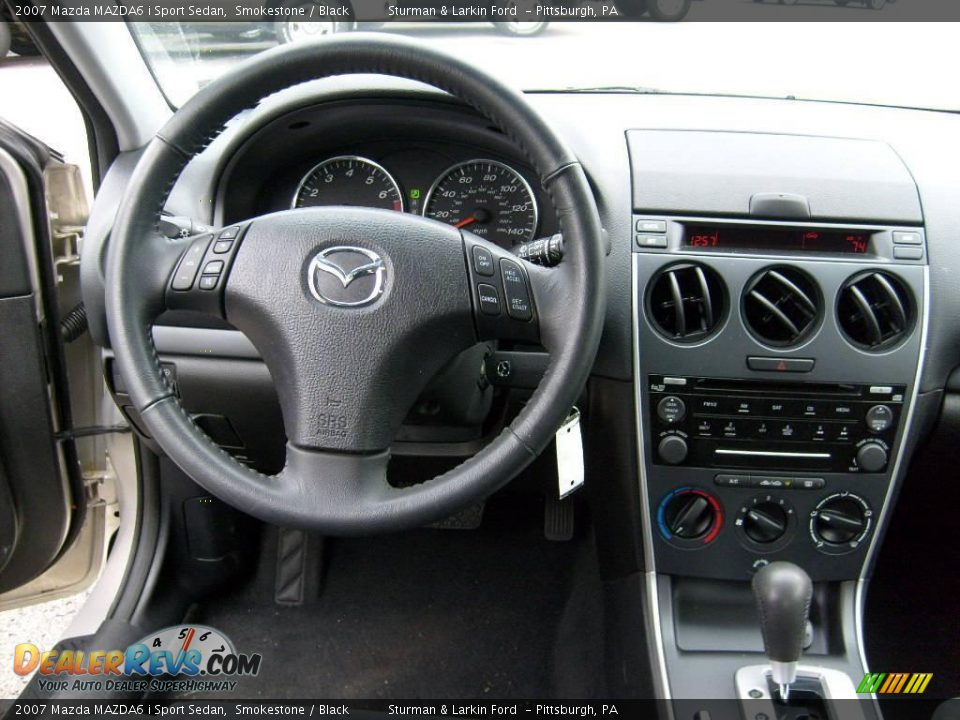2007 Mazda MAZDA6 i Sport Sedan Smokestone / Black Photo #14