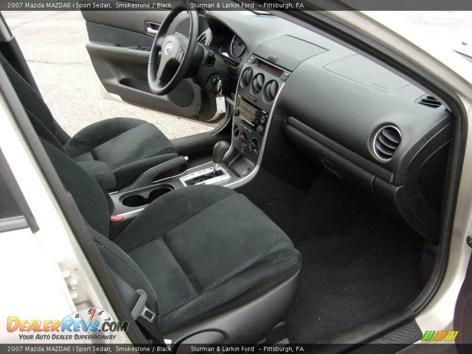 2007 Mazda MAZDA6 i Sport Sedan Smokestone / Black Photo #17