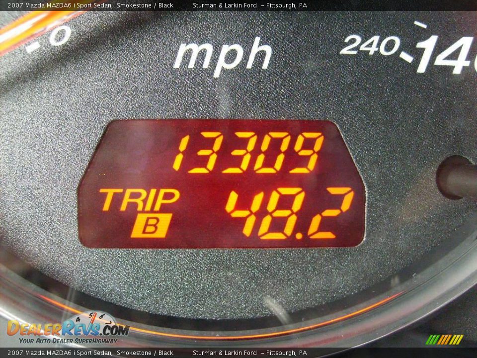 2007 Mazda MAZDA6 i Sport Sedan Smokestone / Black Photo #20