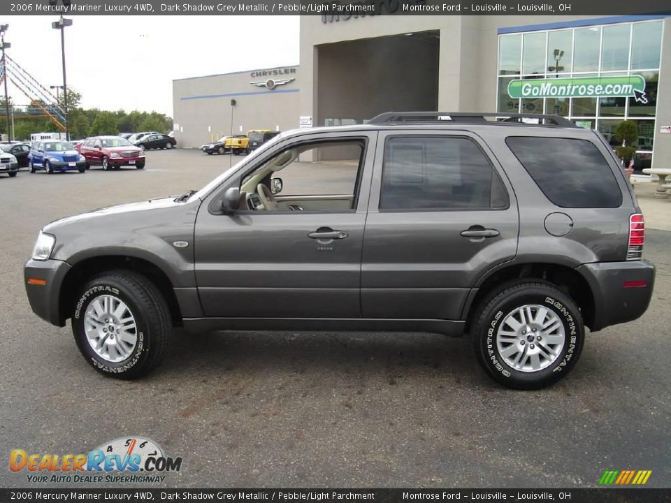 2006 Mercury Mariner Luxury 4WD Dark Shadow Grey Metallic / Pebble/Light Parchment Photo #2