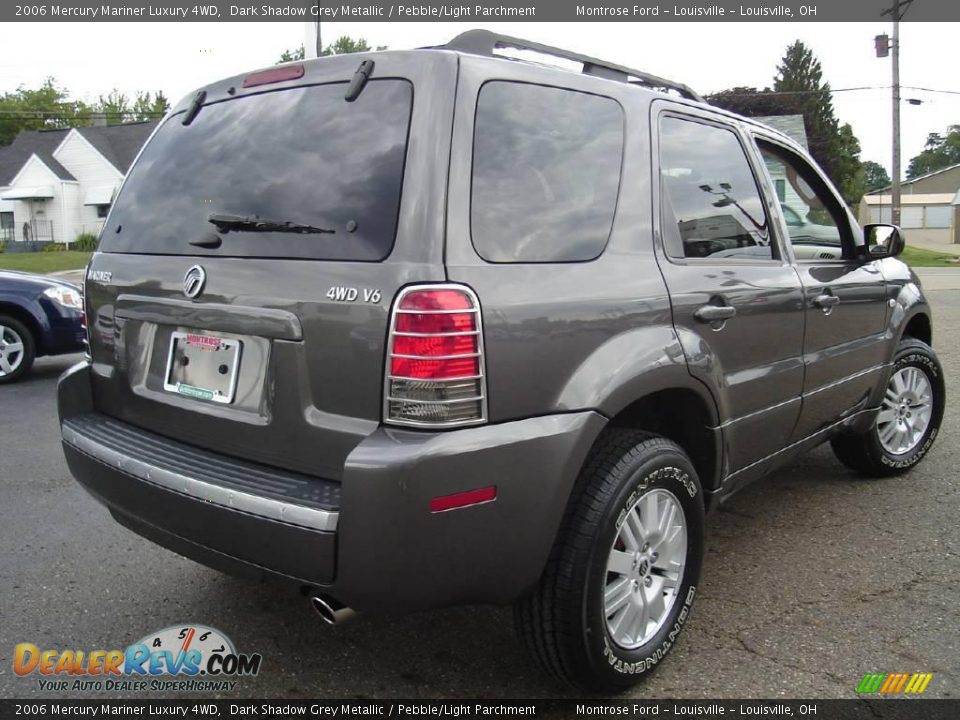 2006 Mercury Mariner Luxury 4WD Dark Shadow Grey Metallic / Pebble/Light Parchment Photo #5
