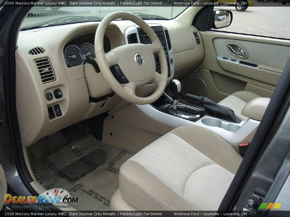 2006 Mercury Mariner Luxury 4WD Dark Shadow Grey Metallic / Pebble/Light Parchment Photo #24