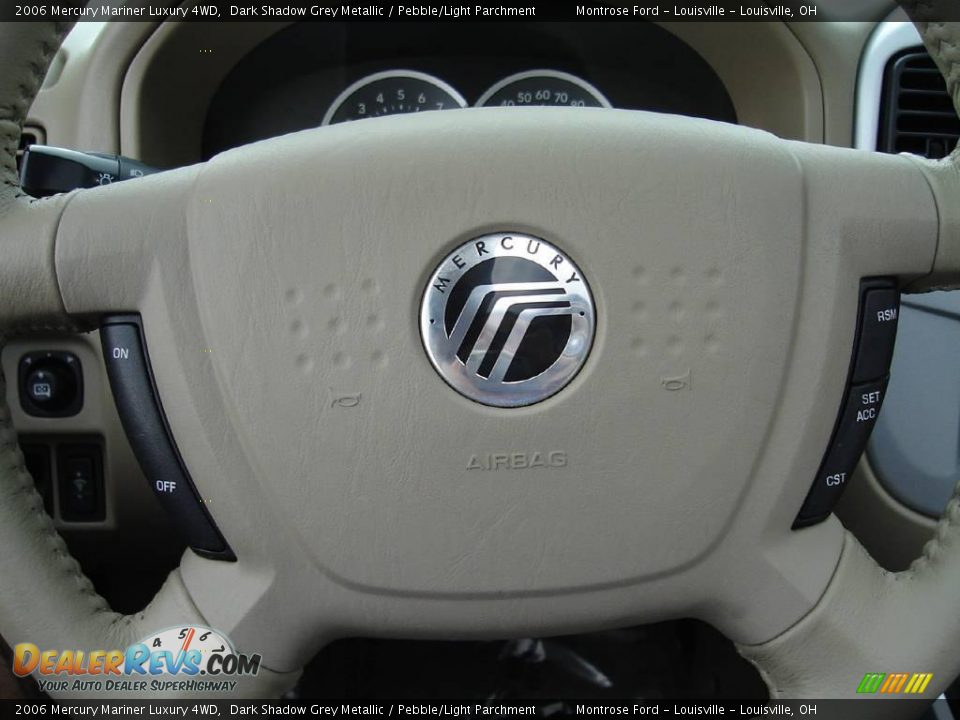 2006 Mercury Mariner Luxury 4WD Dark Shadow Grey Metallic / Pebble/Light Parchment Photo #27