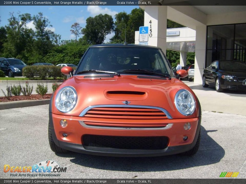 2006 Mini Cooper S Convertible Hot Orange Metallic / Black/Orange Photo #8