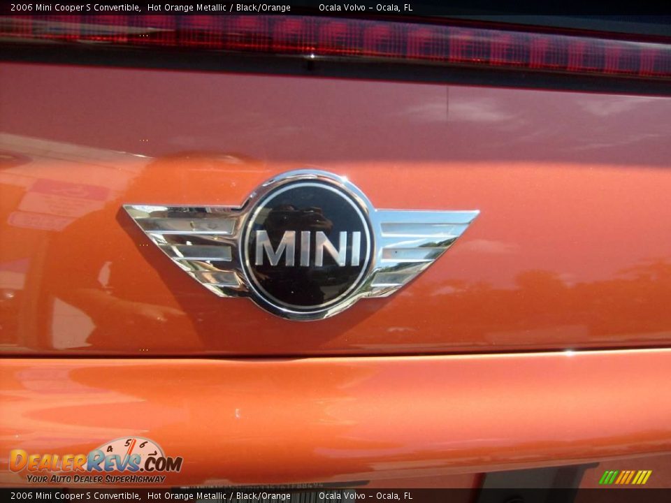 2006 Mini Cooper S Convertible Hot Orange Metallic / Black/Orange Photo #13