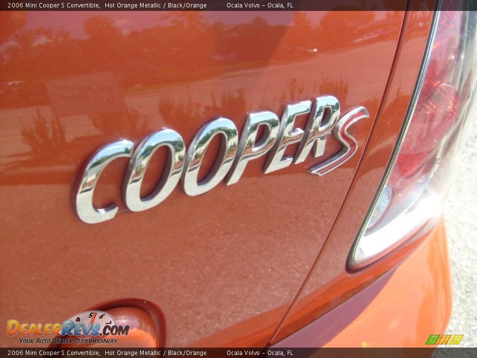 2006 Mini Cooper S Convertible Hot Orange Metallic / Black/Orange Photo #14
