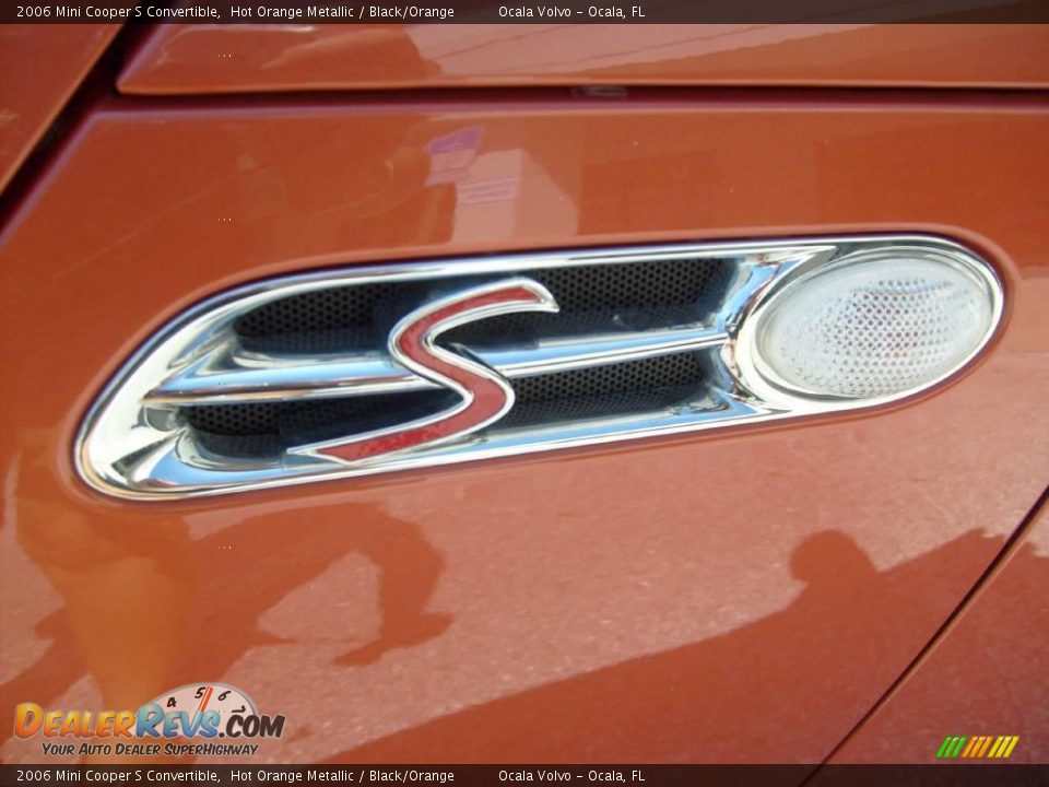 2006 Mini Cooper S Convertible Hot Orange Metallic / Black/Orange Photo #15