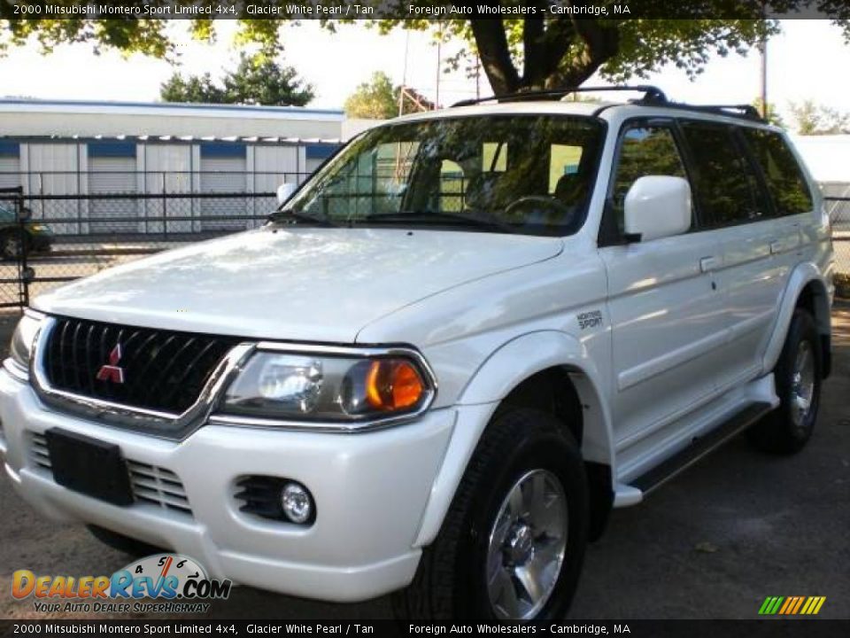 2000 Mitsubishi Montero Sport Limited 4x4 Glacier White Pearl / Tan Photo #6