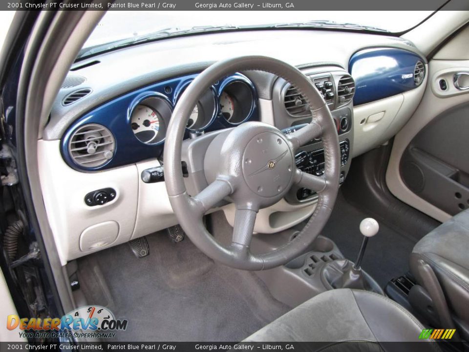 2001 Chrysler PT Cruiser Limited Patriot Blue Pearl / Gray Photo #8