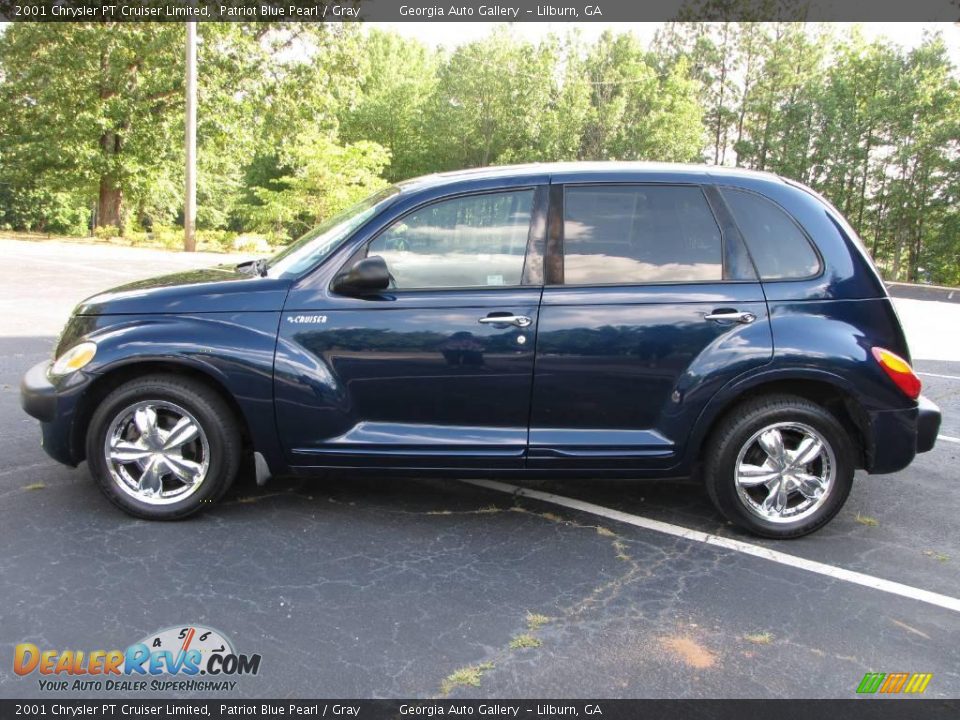 2001 Chrysler PT Cruiser Limited Patriot Blue Pearl / Gray Photo #14