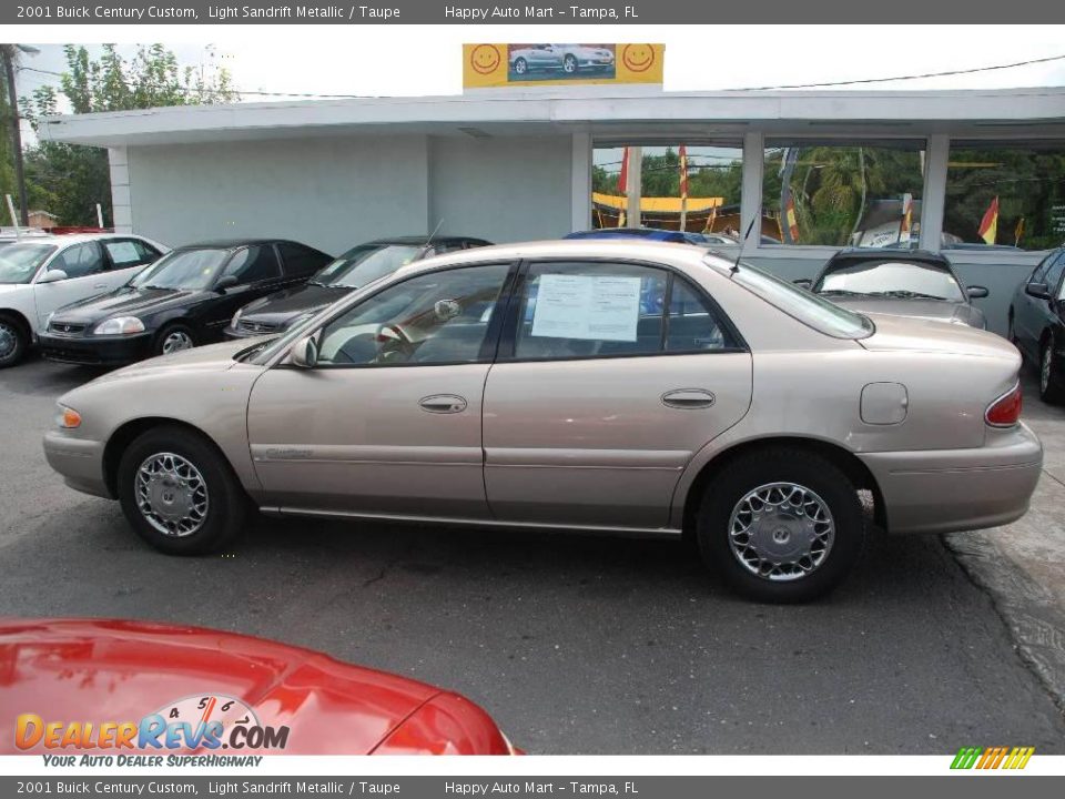 2001 Buick Century Custom Light Sandrift Metallic / Taupe Photo #6