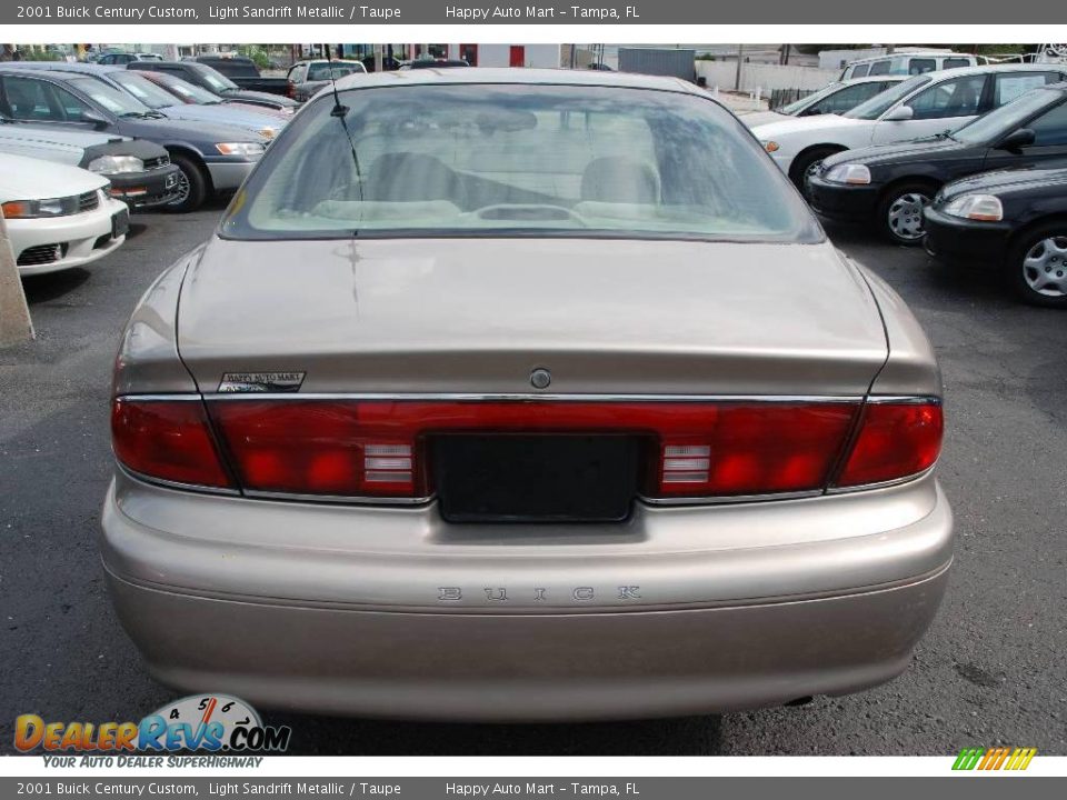 2001 Buick Century Custom Light Sandrift Metallic / Taupe Photo #7