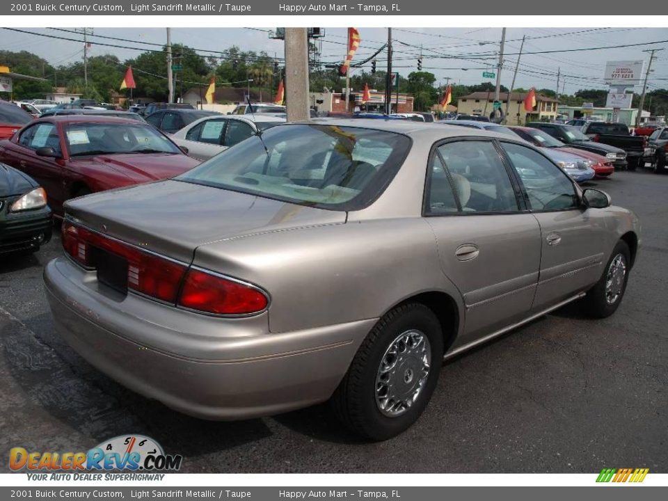 2001 Buick Century Custom Light Sandrift Metallic / Taupe Photo #8