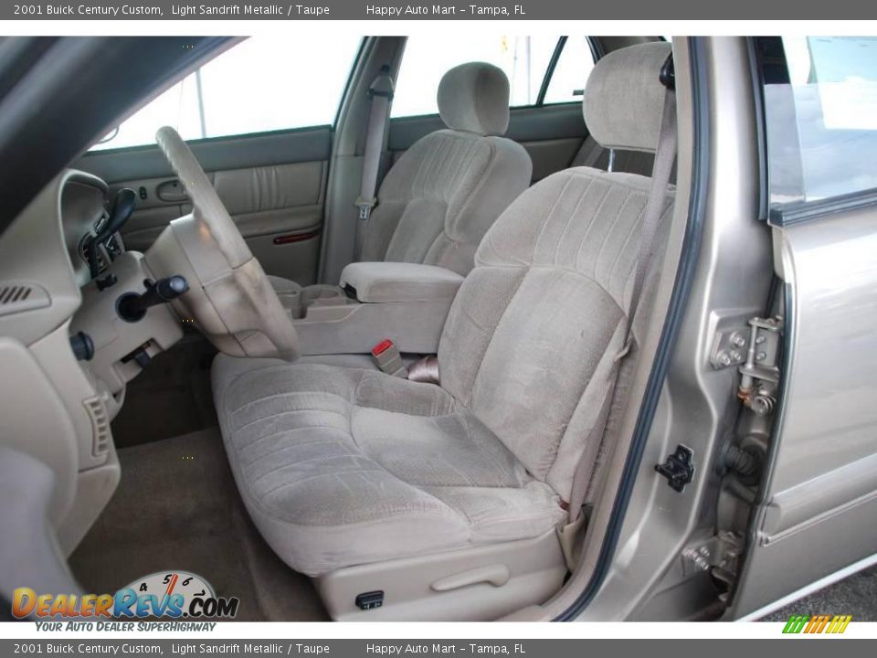 2001 Buick Century Custom Light Sandrift Metallic / Taupe Photo #14